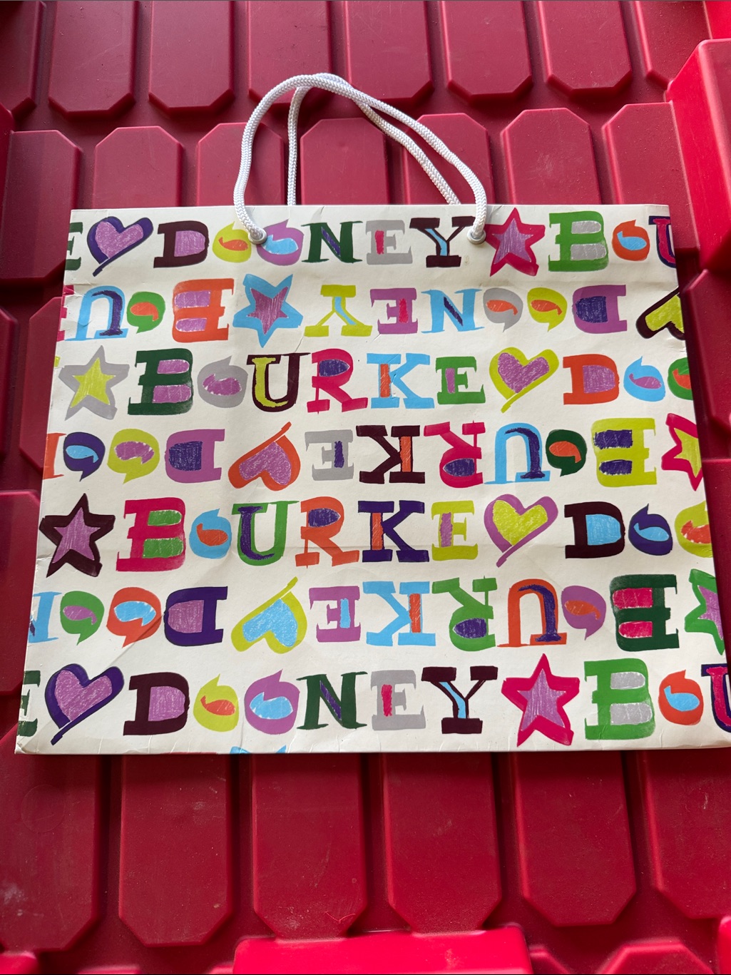 Dooney  Bourke Multicolor Logo Print Tote